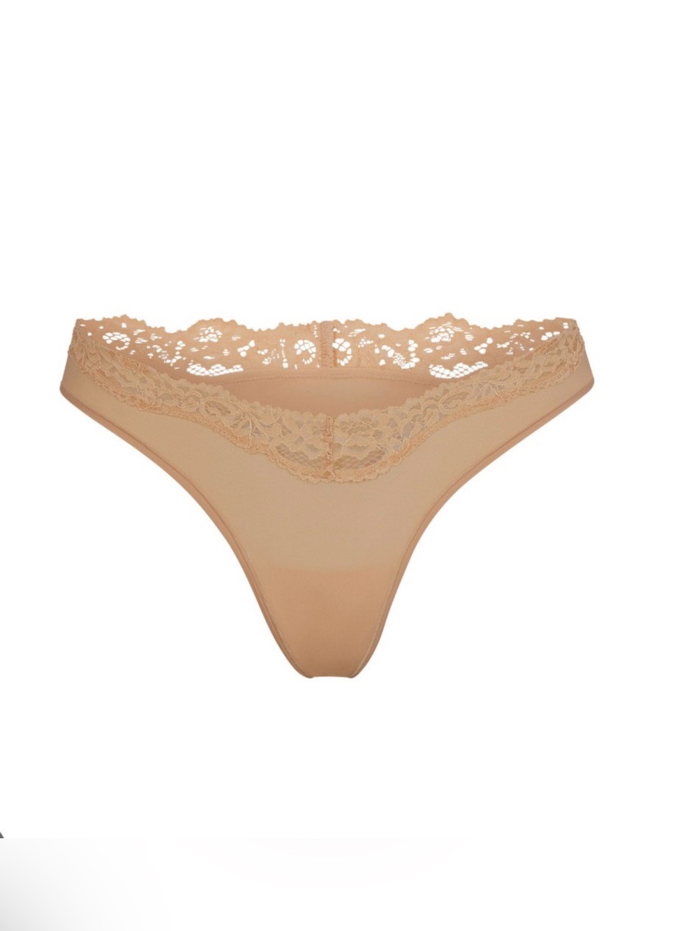 SKIMS Fits Everybody Lace Dipped Thong | Clay | 2X | NWT 🏷️